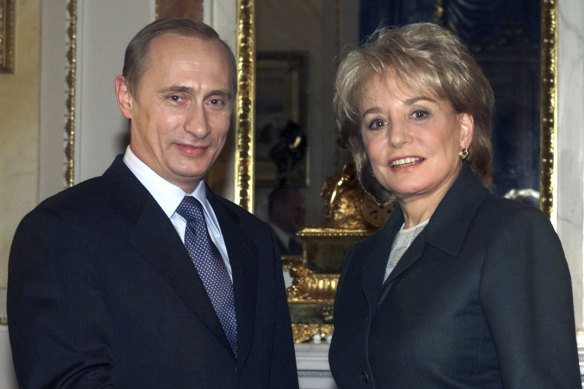 Barbara Walters interviewed Russian President Vladimir Putin in 2001.