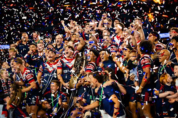 The champion Sydney Roosters.