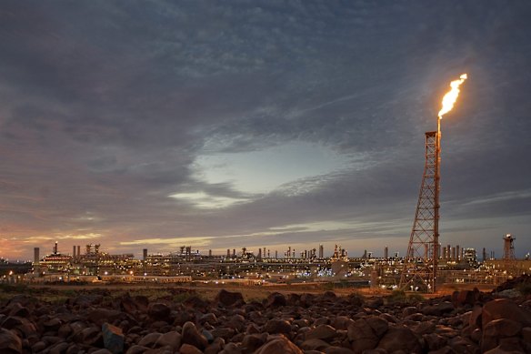 Woodside’s gas plant at Karratha in Western Australia.