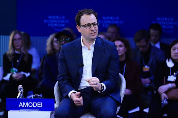 “The reason we can’t [slow down] is because we have geopolitical adversaries building the same technology at a similar pace”: Anthropic chief Dario Amodei. 