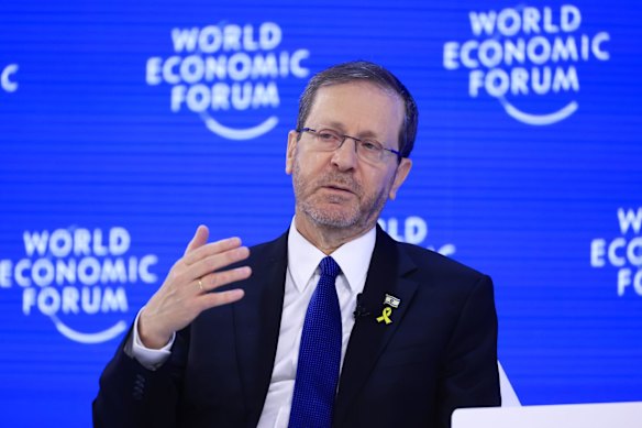 الرئيس الإسرائيلي إسحاق هيرتسوج.