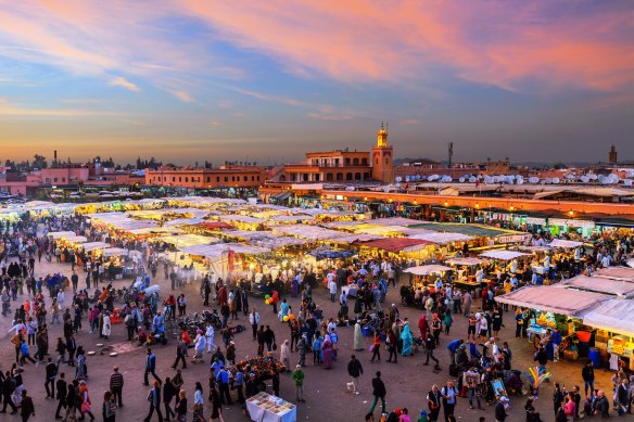 Find street food heaven at Djemaa el Fna square.