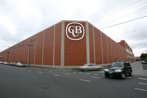 The Carlton & United Breweries plant in Abbotsford.