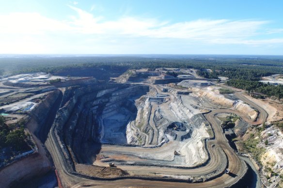 The Greenbushes hard-rock lithium mine in Western Australia.