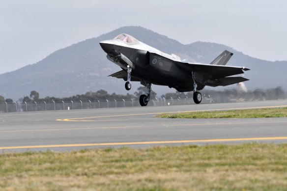 Australia's first F-35 Joint Strike Fighter.