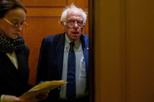 Senator Bernie Sanders says Australia is brave to enact the social media ban.