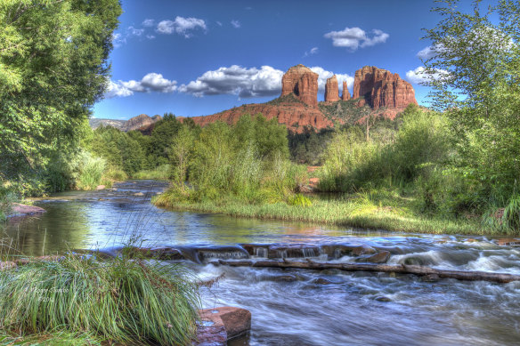 Cooling off at Red Rock Crossing,