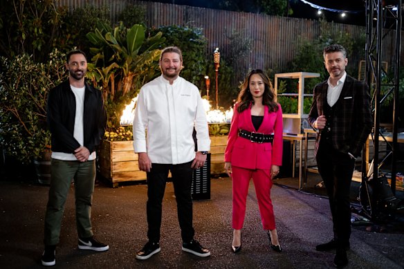 Celebrity chef Scott Pickett (second from left) has regularly appeared on TV cooking shows including MasterChef. 