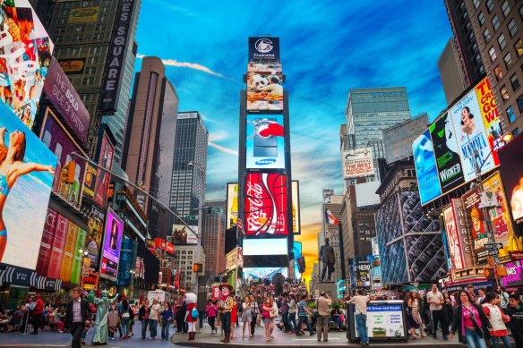 The iconic Times Square.