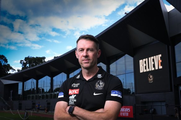 Collingwood coach Craig McRae.