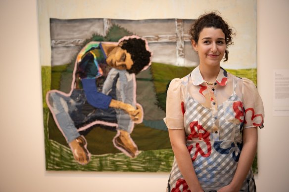 Julia Gutman won the Archibald Prize with her artwork titled Head in the sky, feet on the ground.