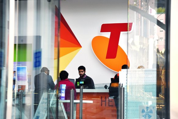 Telstra says the names and email addresses of some staff have been uploaded to the dark web. 