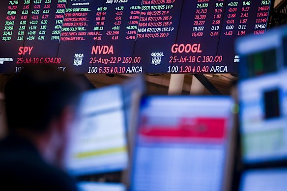 Bets on AI stars like Nvidia and Alphabet parent Google are powering the US sharemarket.