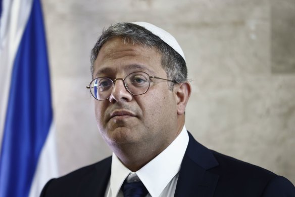 Israeli National Security Minister Itamar Ben-Gvir.