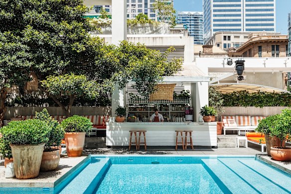 The area of the precinct formerly known as the  Ivy Pool Club.