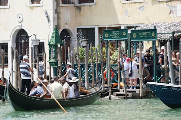The Venice canals are now more of a traffic jam than the height of romance.