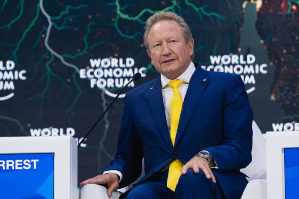 Andrew Forrest said Fortescue will save $1 billion a year when its Pilbara mines switch to renewable energy.