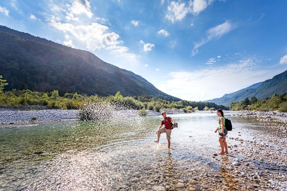 Cooling off in Slovenia.