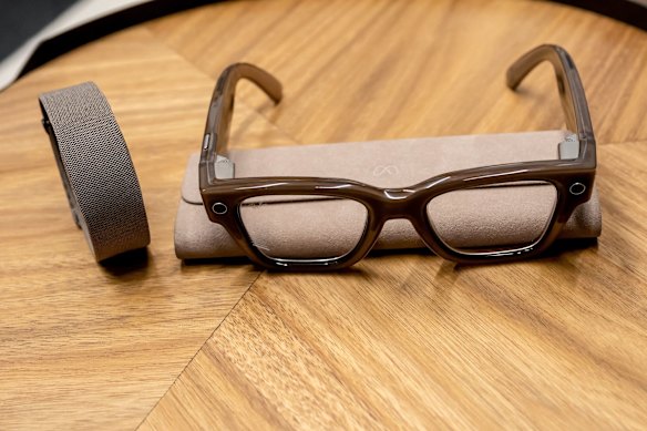 Smart glasses – such as the Meta Ray-Ban brand (above) – have risen in popularity.