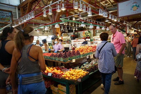 Fresh produce at the Granville Island Public Market.