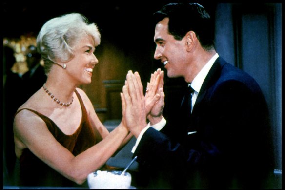 Doris Day and Rock Hudson in Pillow Talk.