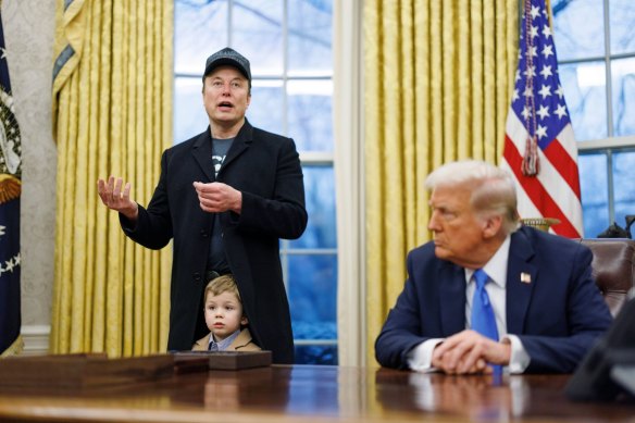 Tesla chief executive Elon Musk defended his work as President Donald Trump’s chief savings finder.