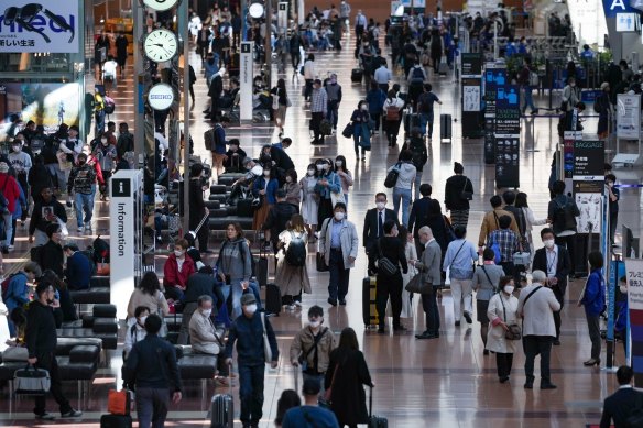 Peak hour at Tokyo’s Haneda Airport: Meet-and-greet services can be significant time savers.