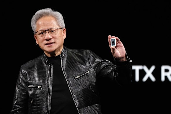 Nvidia chief executive Jensen Huang has argued it’s up to AI companies to make sure their models are safe for release.