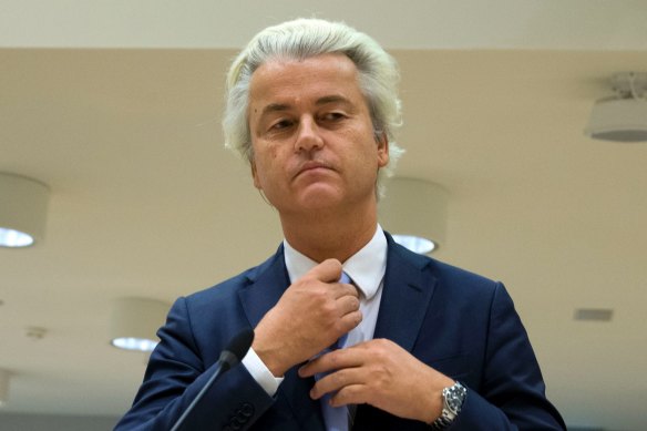 Populist anti-Islam MP Geert Wilders.