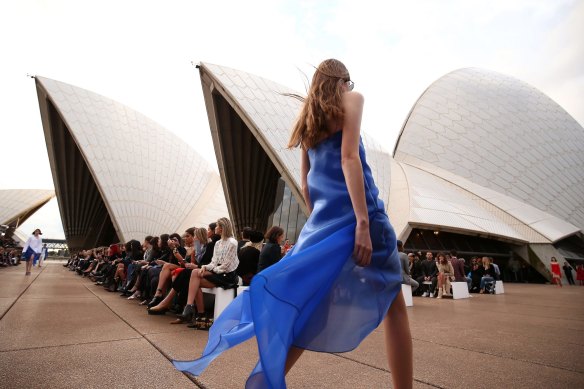 Dion Lee has shown his collection at the Sydney Opera House four times, most recently in 2017.