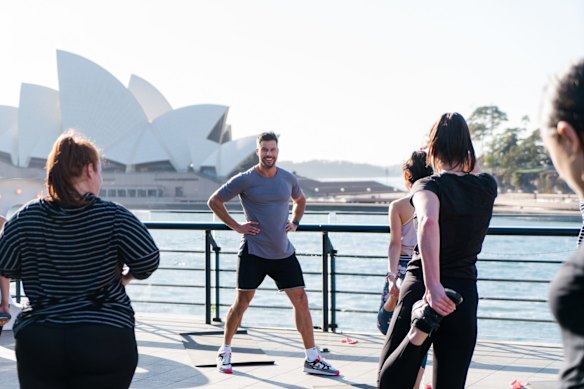 Sam Wood at the launch of his 28 app in 2018. 