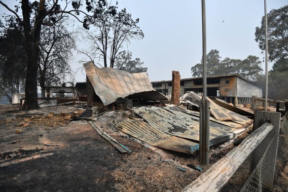 Clifton Creek primary school was destroyed in last week's fires.