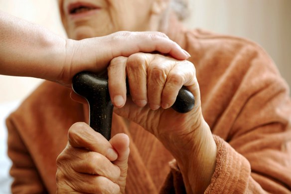 Aged care home residents often rely on social visits from family and friends.