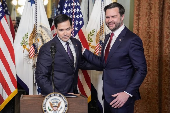 Marco Rubio and Vice President J.D. Vance.