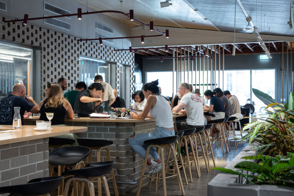 Sushi-style tabletops mean business at Marrickville’s Ona.