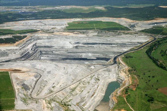 The Wambo coal mine in the Hunter Valley.