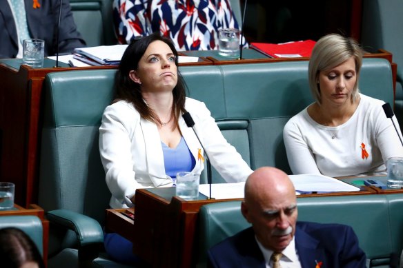 Emma Husar, pictured during Question Time at Parliament House in 2017.