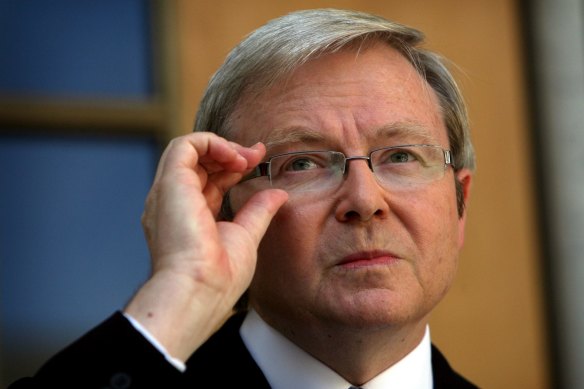 Former prime minister Kevin Rudd.