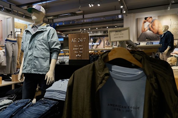 American Eagle’s stock was down almost 50 per cent so far this year prior to this week’s rally after it pulled its annual forecasts because of tariff uncertainty.