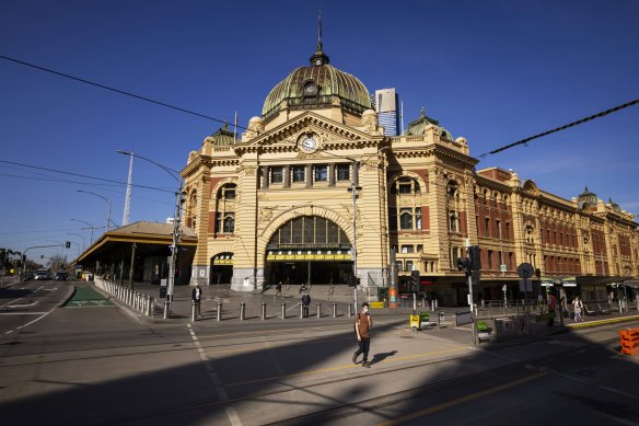 Melbourne during lockdown in 2021.