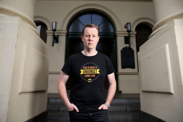 Victorian Trades Hall Council boss Luke Hilakari.