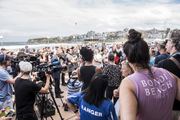 If a picture could tell a thousand words: Bondi Beach being closed after beachgoers ignored social distancing rules.