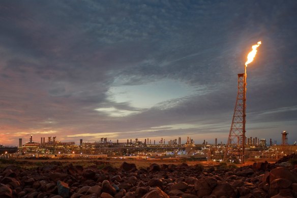 Woodside's Karratha gas plant.