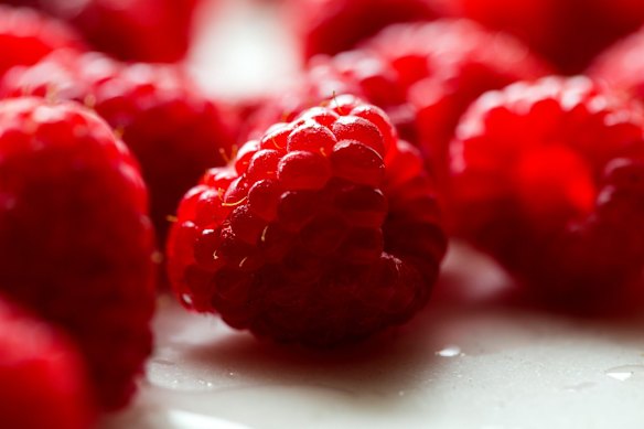 Raspberries are full of fibre and other nutrients.