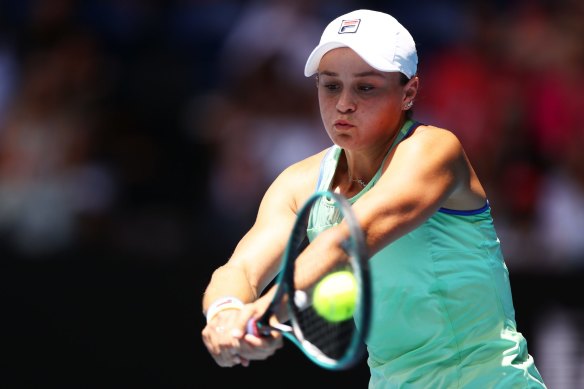 Home court advantage: Ashleigh Barty. 