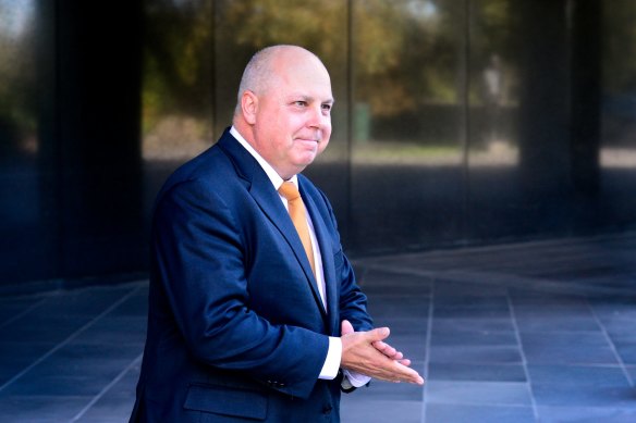 Victorian Treasurer Tim Pallas when preparing to deliver his first budget in May 2015. 