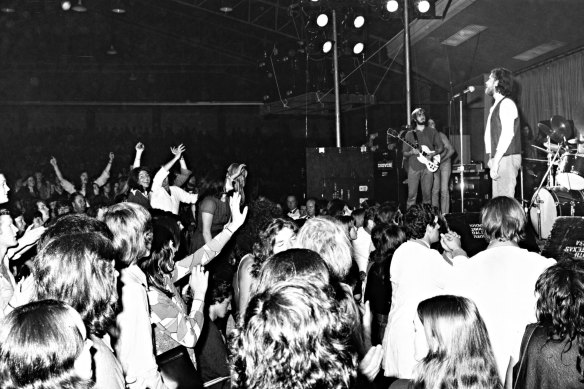 Joe Cocker performing at Festival Hall Melbourne 1972.

