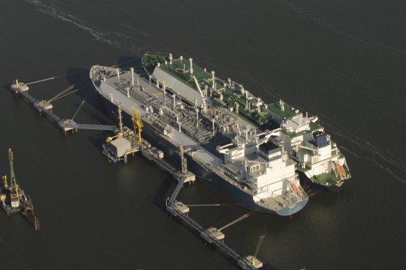 The construction of Andrew Forrest’s Port Kembla LNG import venture is 90 per cent complete. 