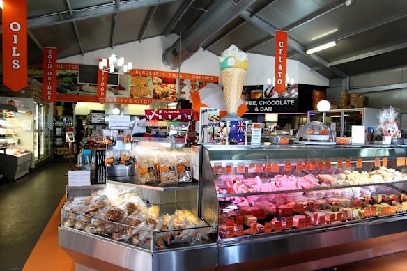 The Smelly Cheese Shop sells local and imported cheeses.