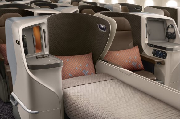 There is plenty of room to stretch out over the 19-hour flight. 